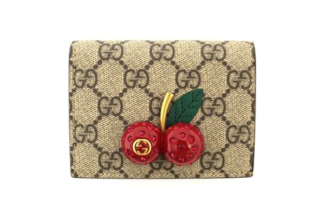 gucci cherries wallet|authentic Gucci keychain.